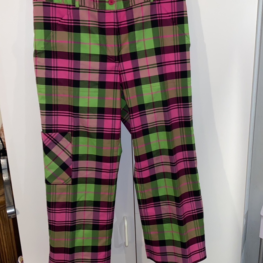 Lilly Pulitzer plaid capris size 8